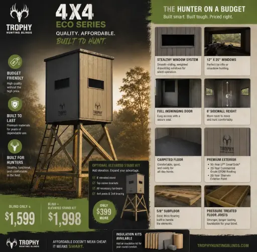 [Website 013] 8' Elevated Stand kit (4x4 Blind only)